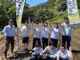 炭山地区での蕎麦栽培