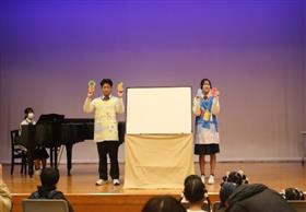 パネルシアターの様子1枚目