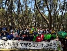 ボランティア全員で撮影