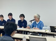 地元旅館大女将の大河内さんの講演の様子
