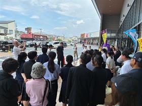 他のボランティア団体との結団式