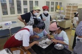 イカの解剖をする様子1枚目