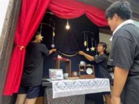 ディスプレイの準備の様子