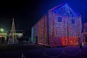 完成したイルミネーション