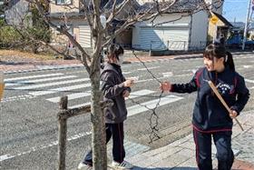 取付作業の様子2枚目