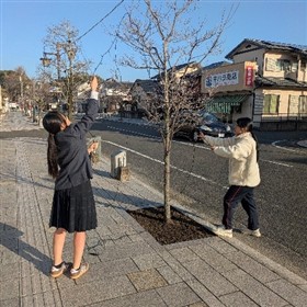 LEDを撤去する様子1枚目