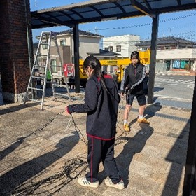 LEDを撤去する様子2枚目