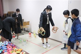 わなげコーナーの様子