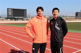 桐生選手と山川選手